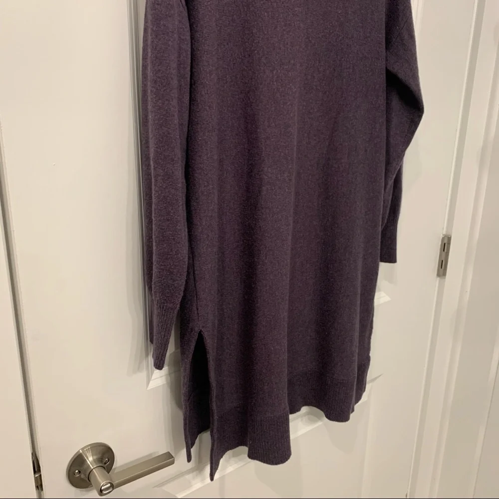‼️FINAL SALE‼️ Soft Surroundings Plum Purple Sweater Dress/Tunic - Size Medium - Picture 3 of 6